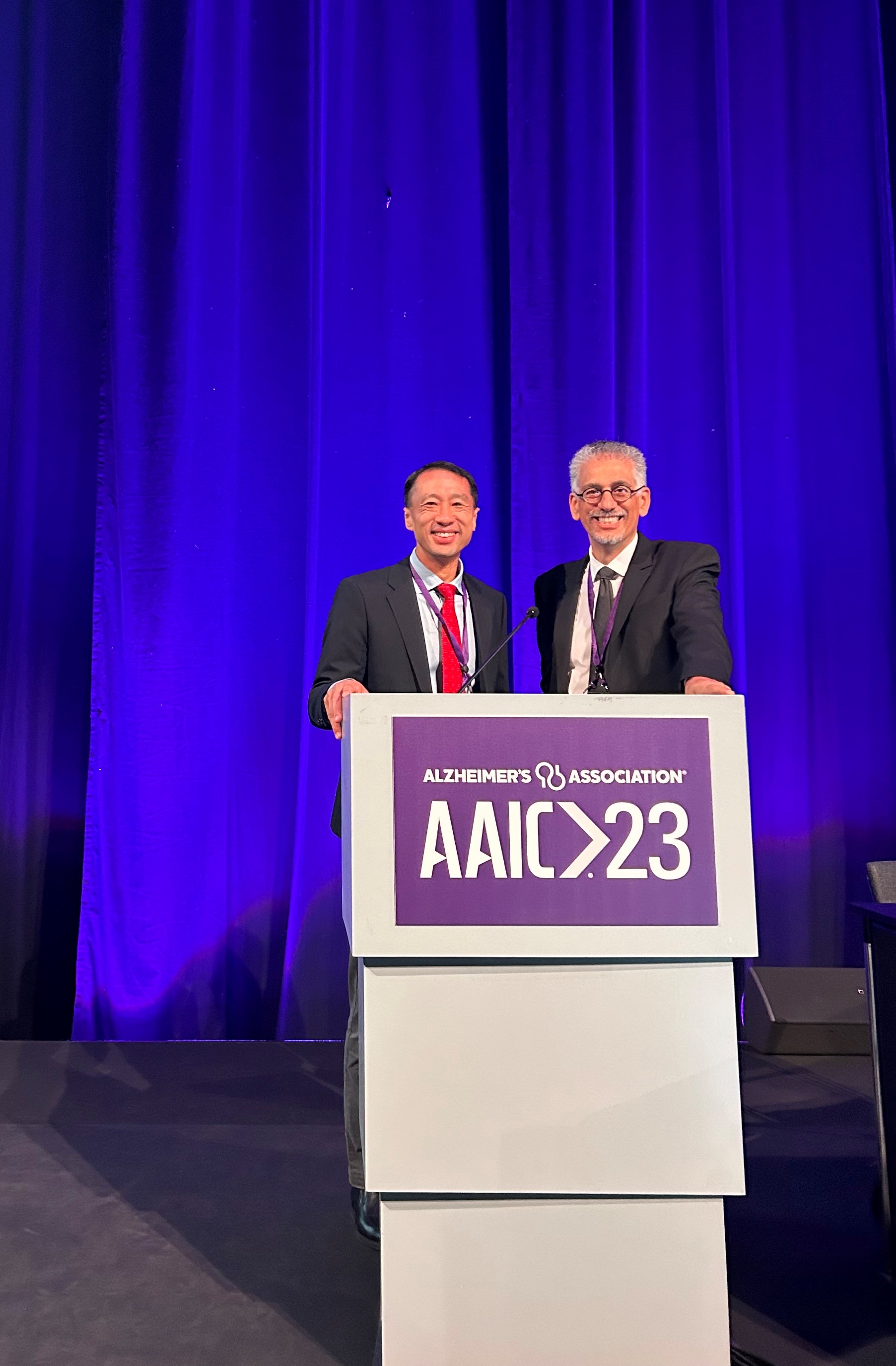 Co-PIs Lin and Coresh at AAIC
